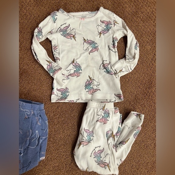 Bundle of 5 Girls Two Piece Pajamas & One Footie Size 24M/2T Paw Patrol Unicorn - Picture 9 of 10